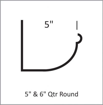 Radius Gutters 5 and 6 quarter round radiusgutter.com