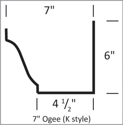 Radius Gutters 7 in k style radiusgutter.com