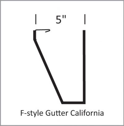 Radius Gutters 5 in f style California radiusgutter.com