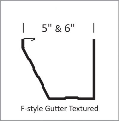 Radius Gutters 5 in and 6 in textured f style Arizona radiusgutter.com